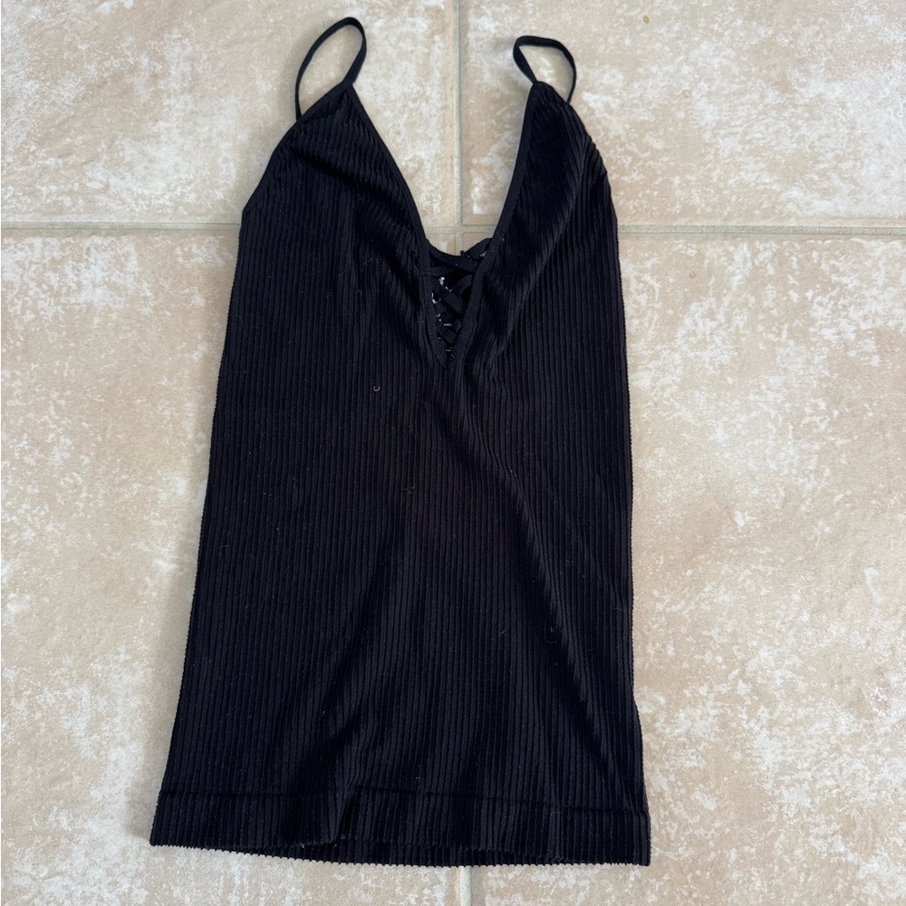 Black Free People Tank